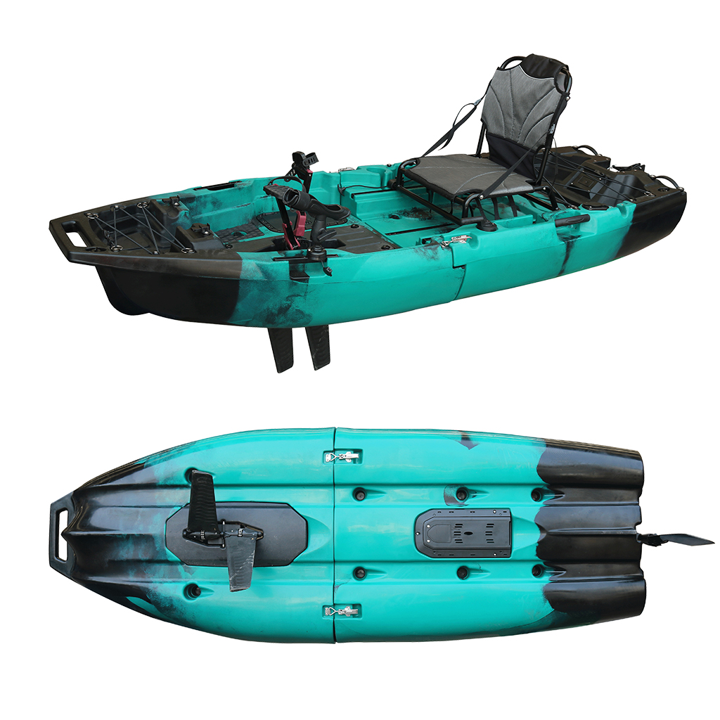 Fishing Kayak Sit On Top - Kajak modułowy HDPE 8 stóp 2,5