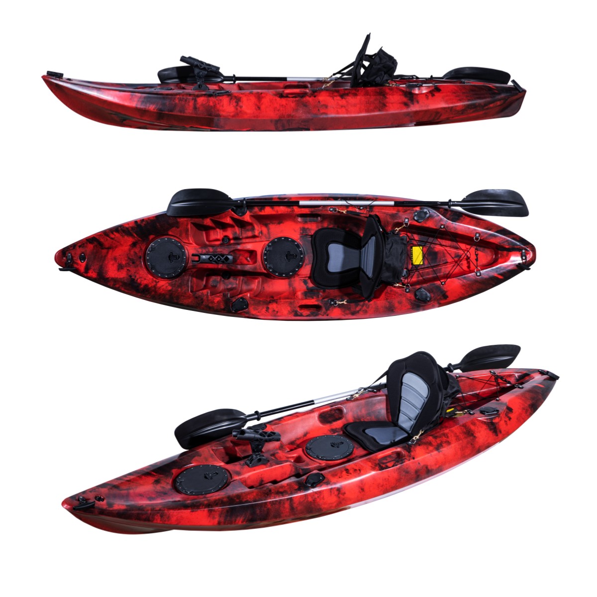 Fishing Kayak Sit On Top - Wyprodukowano w Chinach Jednoosobowy kajak wędkarski